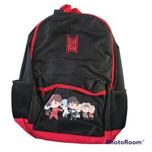 TinyTAN New Basic Black Backpack With Chibi Characters Based On BTS MIC Drop